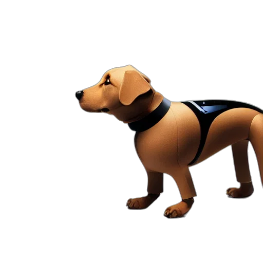 animal, staff, creature, 3d render, concept art, apple, idog, robot transparent PNG cut-out