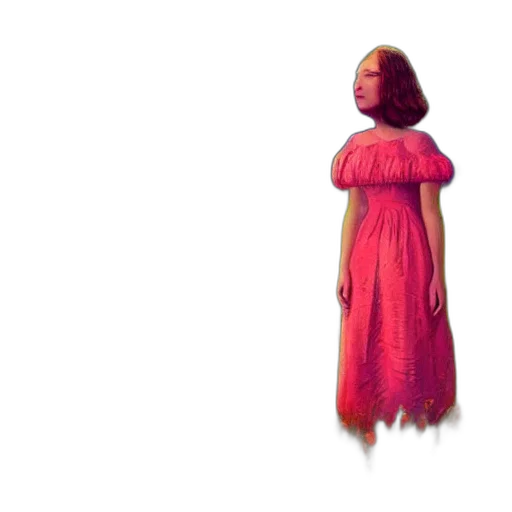 dress, creature, hair, robot transparent PNG cut-out