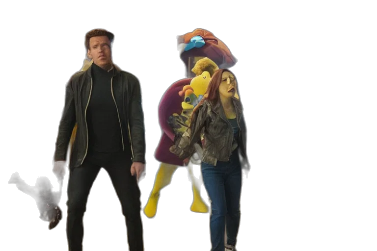 jacket, staff, animal, creature transparent PNG cut-out
