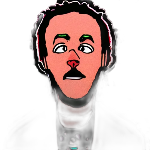 face, staff, mask, robot, cartoon, concept art, comic book art, pixel art transparent PNG cut-out