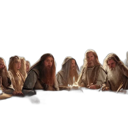 hair, concept art, photorealistic, white, council, rivendel, one, representative transparent PNG cut-out