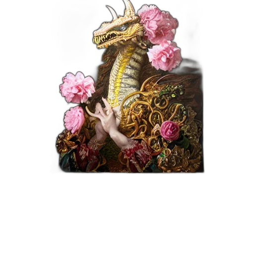 dragon, crown, staff, jewelry transparent PNG cut-out