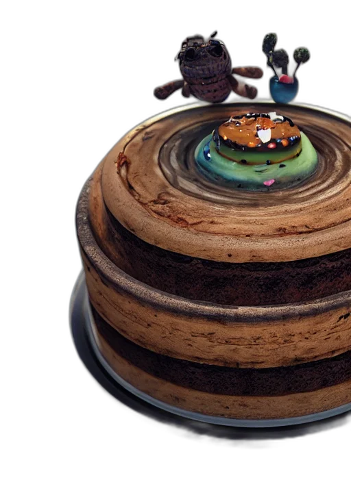 food, hat, crown, jewelry, 3d render, concept art, photorealistic, outer space transparent PNG cut-out
