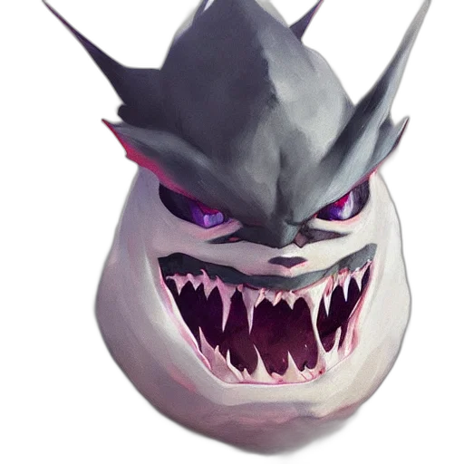 mask, creature, face, dragon, concept art, fantasy art, 3d render, photorealistic transparent PNG cut-out