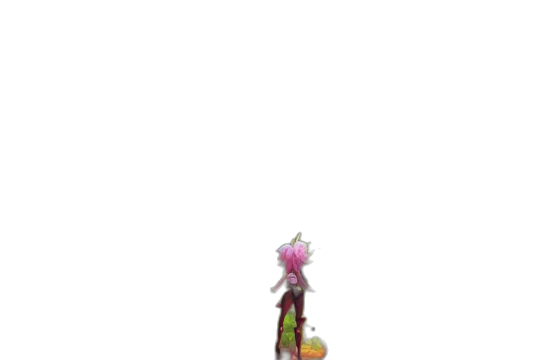 staff, creature, dress, weapon transparent PNG cut-out