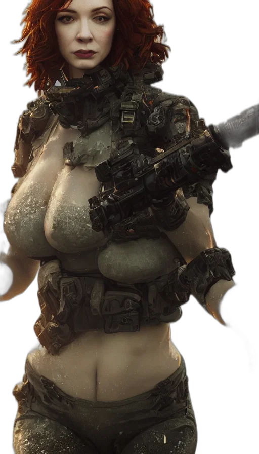 weapon, dress, robot, face transparent PNG cut-out