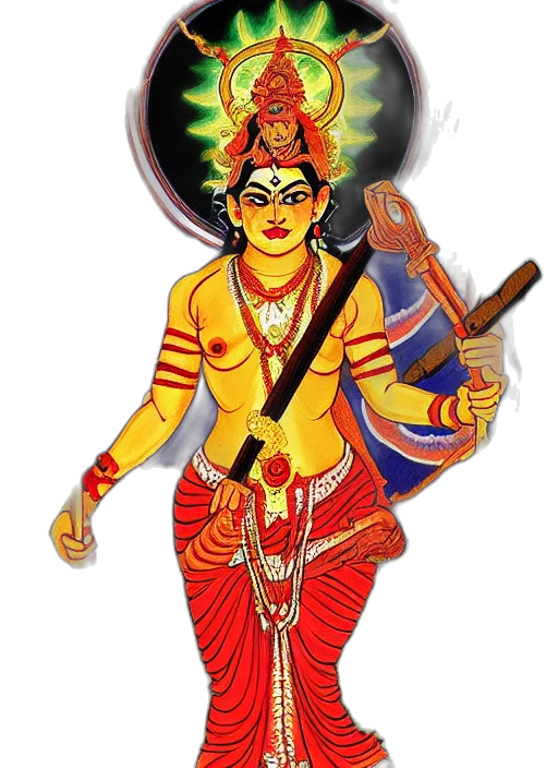 staff, concept art, kali, durga transparent PNG cut-out