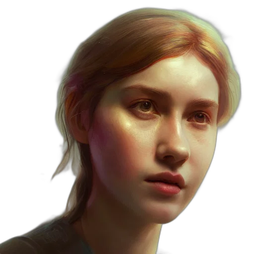 face, staff, creature, photorealistic, concept art, oil painting, fantasy art, neon lights transparent PNG cut-out