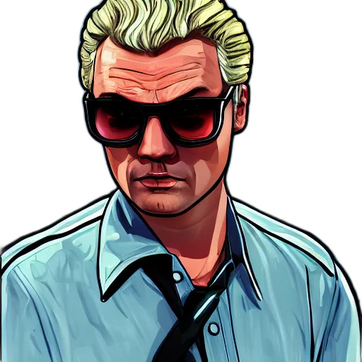 jacket, face, comic book art, cartoon transparent PNG cut-out