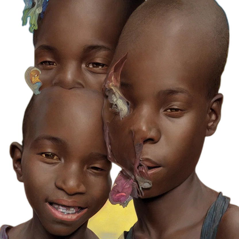 jewelry, face, mask, crown, photorealistic, 3d render, concept art, oil painting transparent PNG cut-out