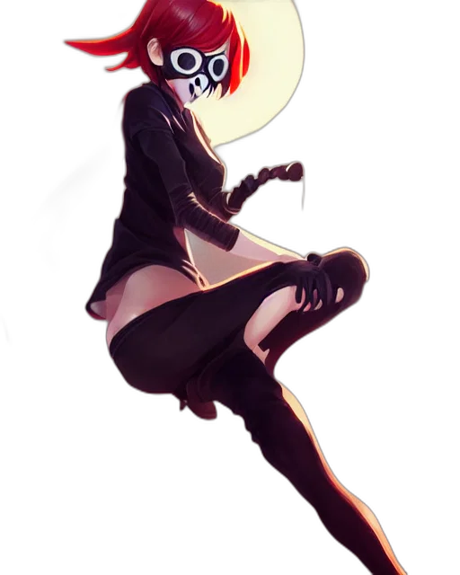 hat, mask, staff, crown, concept art, anime, pixel art, cyberpunk transparent PNG cut-out