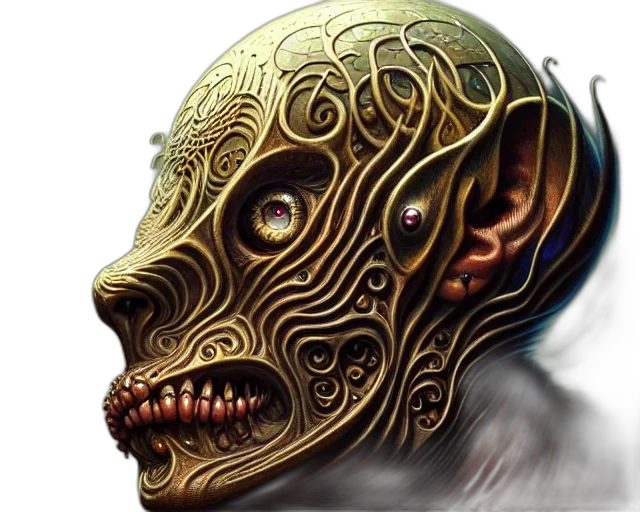 mask, face, creature, jewelry transparent PNG cut-out