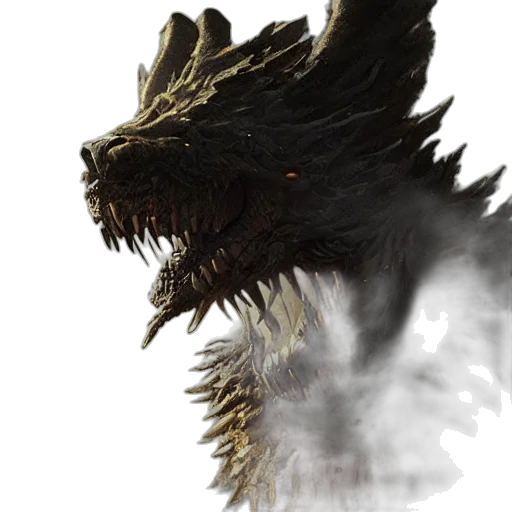 dragon, creature, animal, mask, fantasy art, concept art, 3d render, photorealistic transparent PNG cut-out