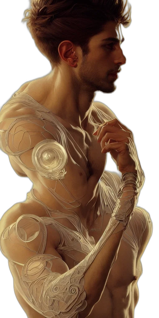 dress, jewelry, dragon, mask, fantasy art, photorealistic, concept art, oil painting transparent PNG cut-out