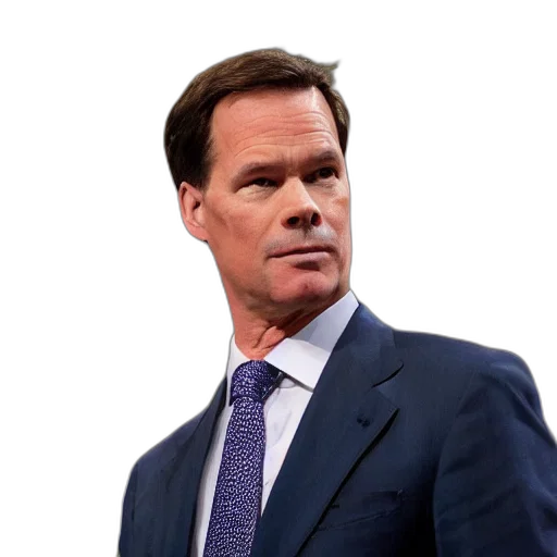 face, staff, hair, jacket, mark, rutte transparent PNG cut-out