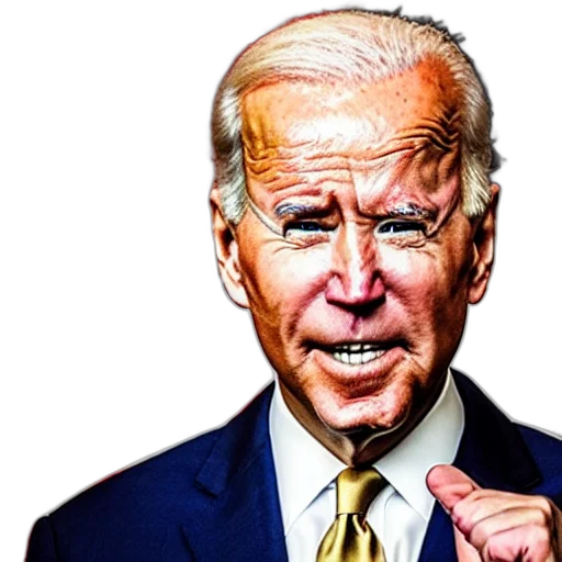 face, joe, biden, pogchamp, photo transparent PNG cut-out