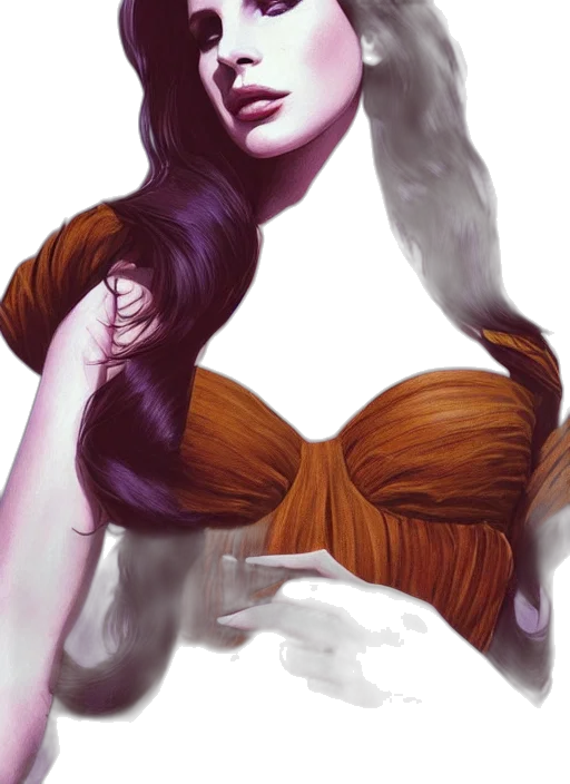 hair, dress, crown, fantasy art transparent PNG cut-out