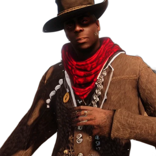 hat, jacket, staff, weapon transparent PNG cut-out