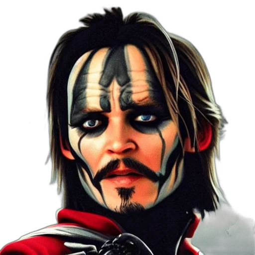 face, mask, comic book art, photorealistic transparent PNG cut-out