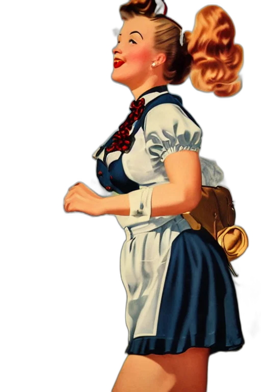 staff, dress, face, cartoon, concept art, comic book art, photorealistic, german transparent PNG cut-out