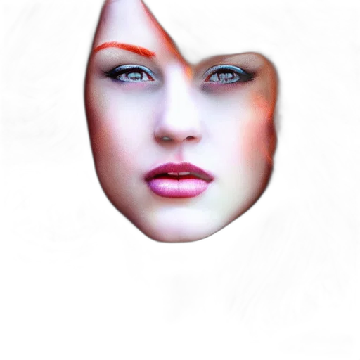 face, mask, crown, jewelry transparent PNG cut-out