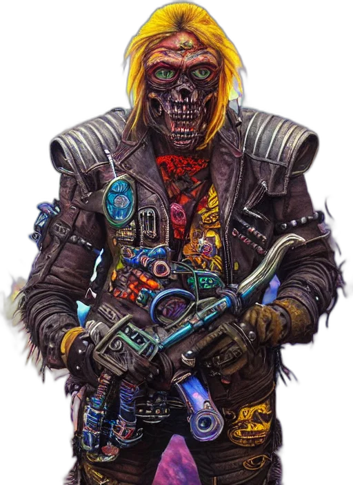 robot, weapon, jacket, staff transparent PNG cut-out
