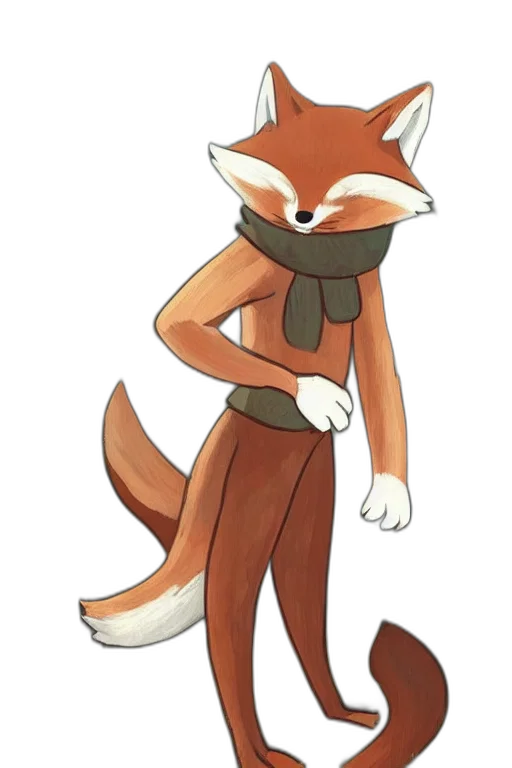 staff, jacket, animal, creature, concept art, cartoon, pixel art, watercolor transparent PNG cut-out