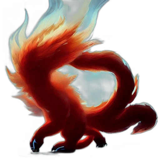 dragon, creature, staff, animal, concept art, fantasy art, watercolor, pixel art transparent PNG cut-out