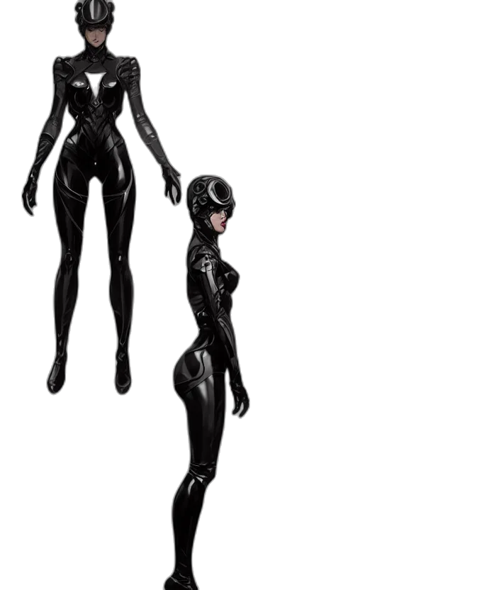 robot, mask, dress, concept art, 3d render, comic book art, pixel art, dark transparent PNG cut-out