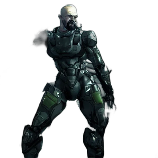 robot, weapon, concept art, 3d render transparent PNG cut-out