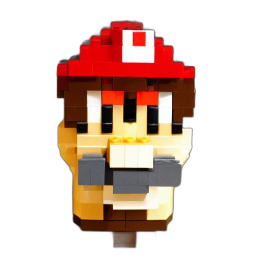 hat, staff, weapon, robot, pixel art, 3d render, concept art, cartoon transparent PNG cut-out