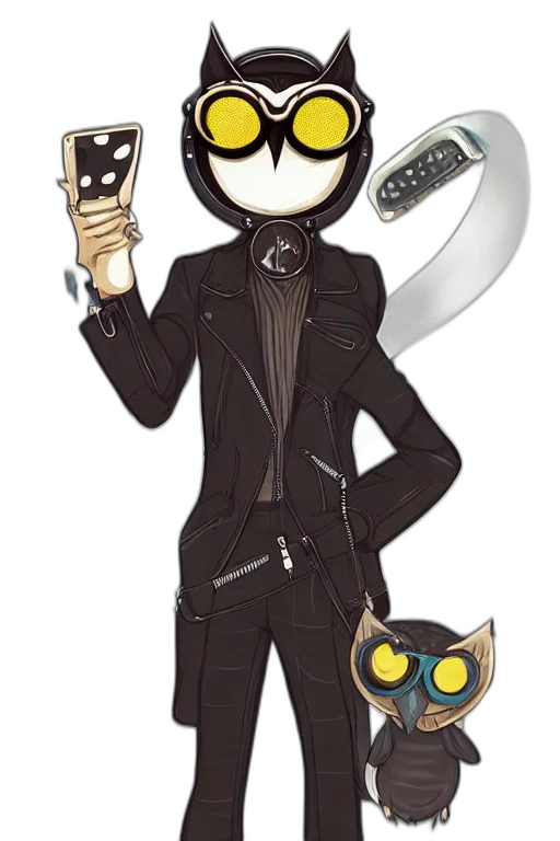 staff, mask, robot, cartoon, concept art, comic book art, cyberpunk, anthropomorphic transparent PNG cut-out