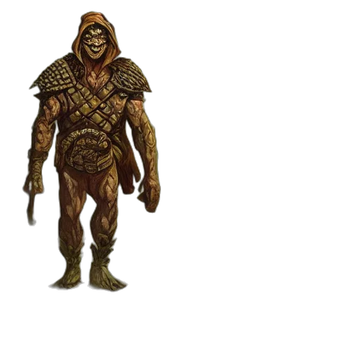 creature, staff, mask, concept art transparent PNG cut-out