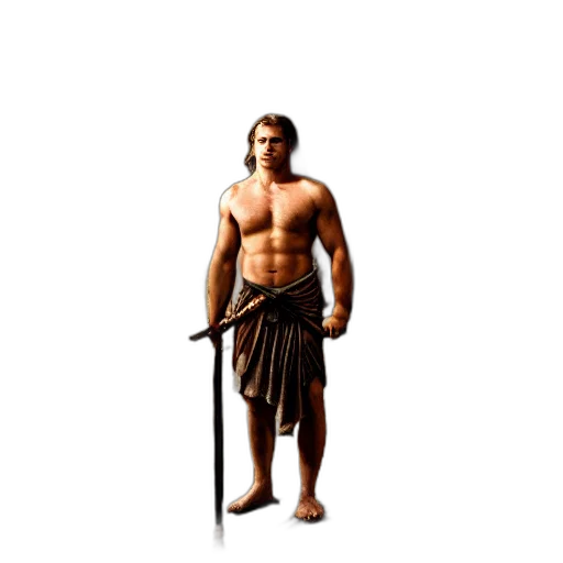 sword, staff, weapon, fantasy art, pixel art, concept art, 3d render, portrait transparent PNG cut-out