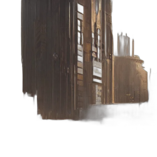 building, robot, furniture, dress, concept art, fantasy art, 3d render, photorealistic transparent PNG cut-out