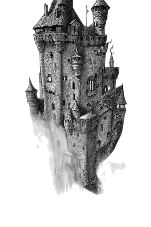 building, crown, dragon, sword transparent PNG cut-out