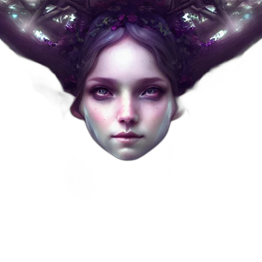 face, crown, mask, creature, fantasy art, concept art, photorealistic, 3d render transparent PNG cut-out