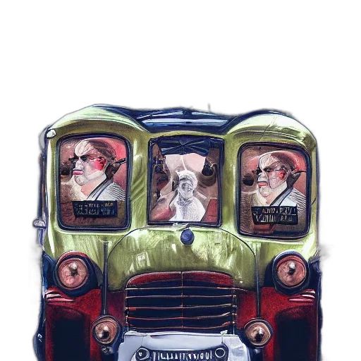 car, concept art, watercolor, photorealistic transparent PNG cut-out
