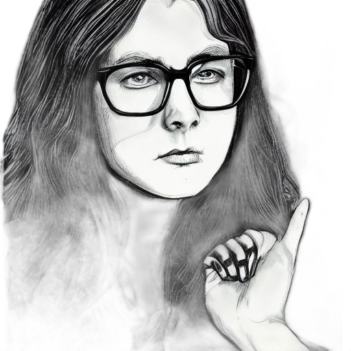 face, hair, cartoon, pencil sketch transparent PNG cut-out