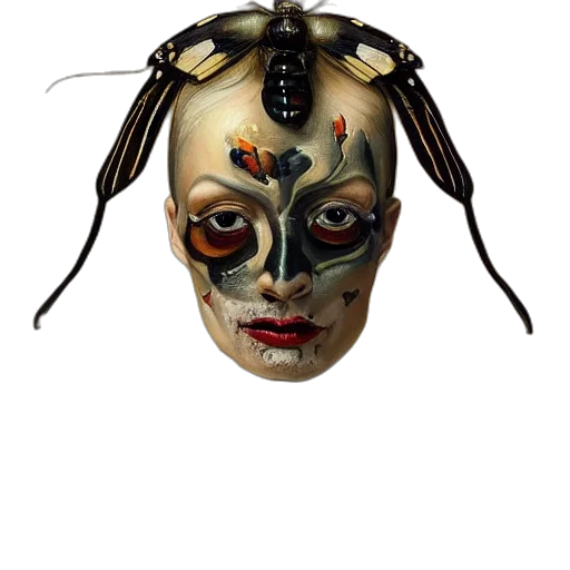 mask, face, creature, robot transparent PNG cut-out
