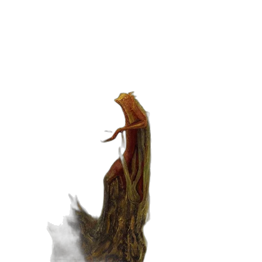 dragon, hair, creature, staff, concept art, photorealistic, 3d render, fantasy art transparent PNG cut-out
