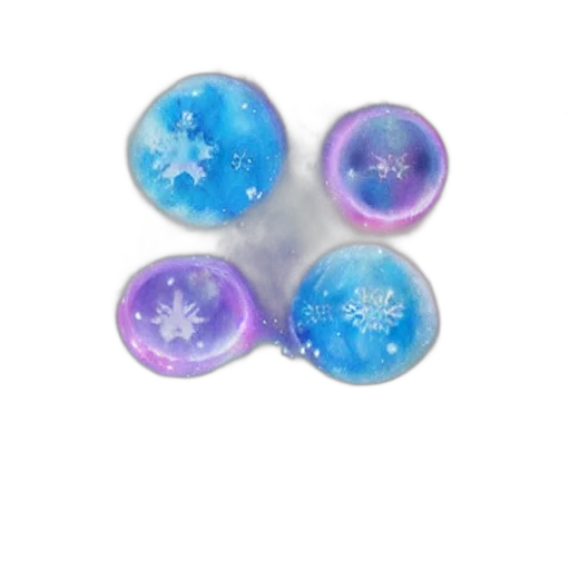 jewelry, blue, frosted, astral transparent PNG cut-out