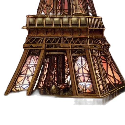 umbrella, building, dress, furniture, 3d render, concept art, photorealistic, pixel art transparent PNG cut-out