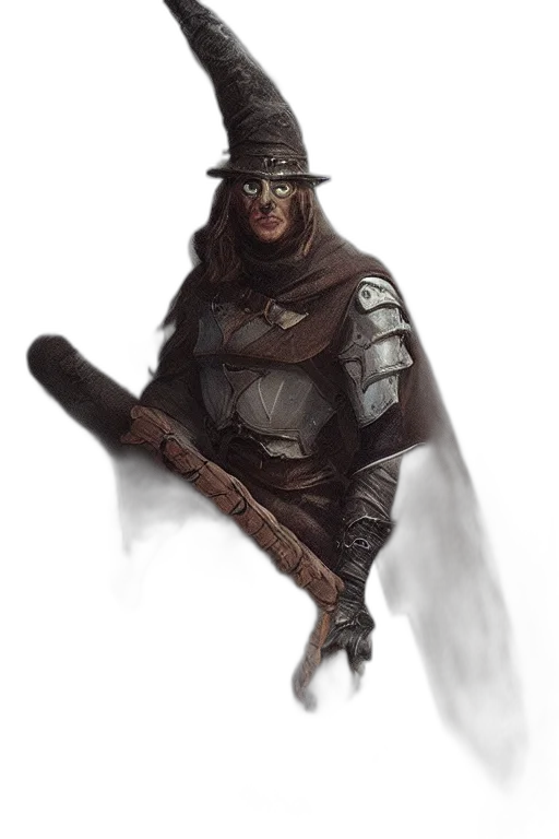 sword, staff, weapon, hat transparent PNG cut-out
