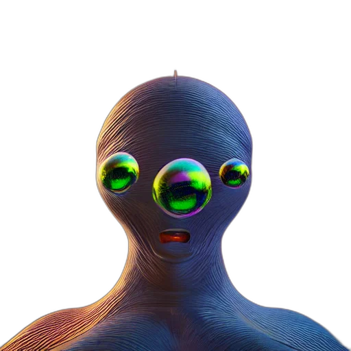 creature, robot, face, mask transparent PNG cut-out