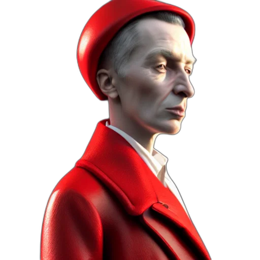 hat, face, jacket, staff transparent PNG cut-out