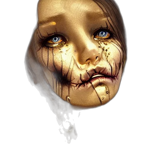 mask, face, creature, jewelry transparent PNG cut-out