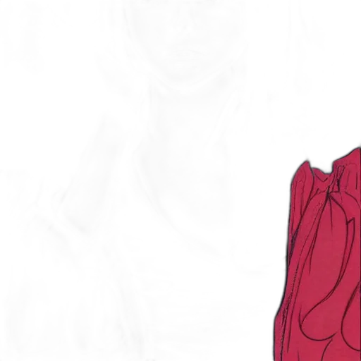 dress, jacket, face, concept art, pixel art, comic book art, anime, red transparent PNG cut-out