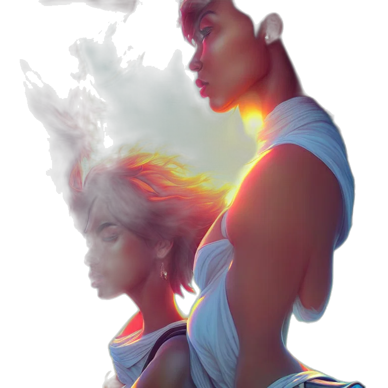 cyberpunk, concept art, fantasy art, comic book art transparent PNG cut-out