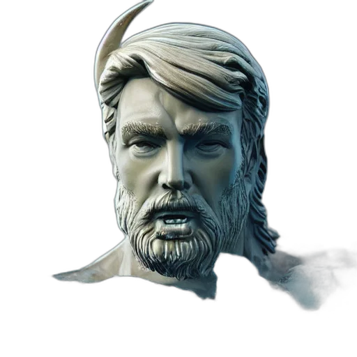 face, mask, concept art, 3d render transparent PNG cut-out